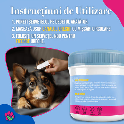 Șervețele Pentru Urechi pentru Animale De Companie